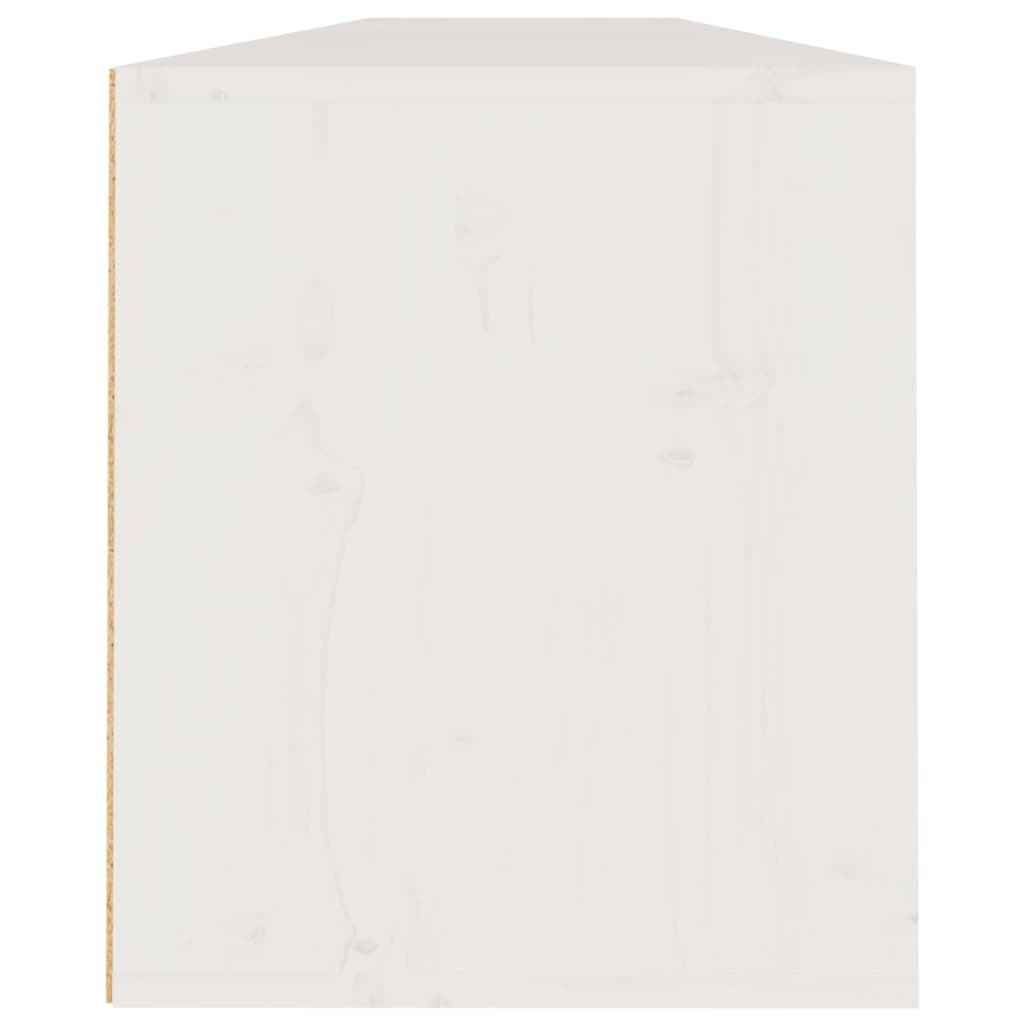 Wall Cabinets 2 pcs White 100x30x35 cm Solid Wood Pine