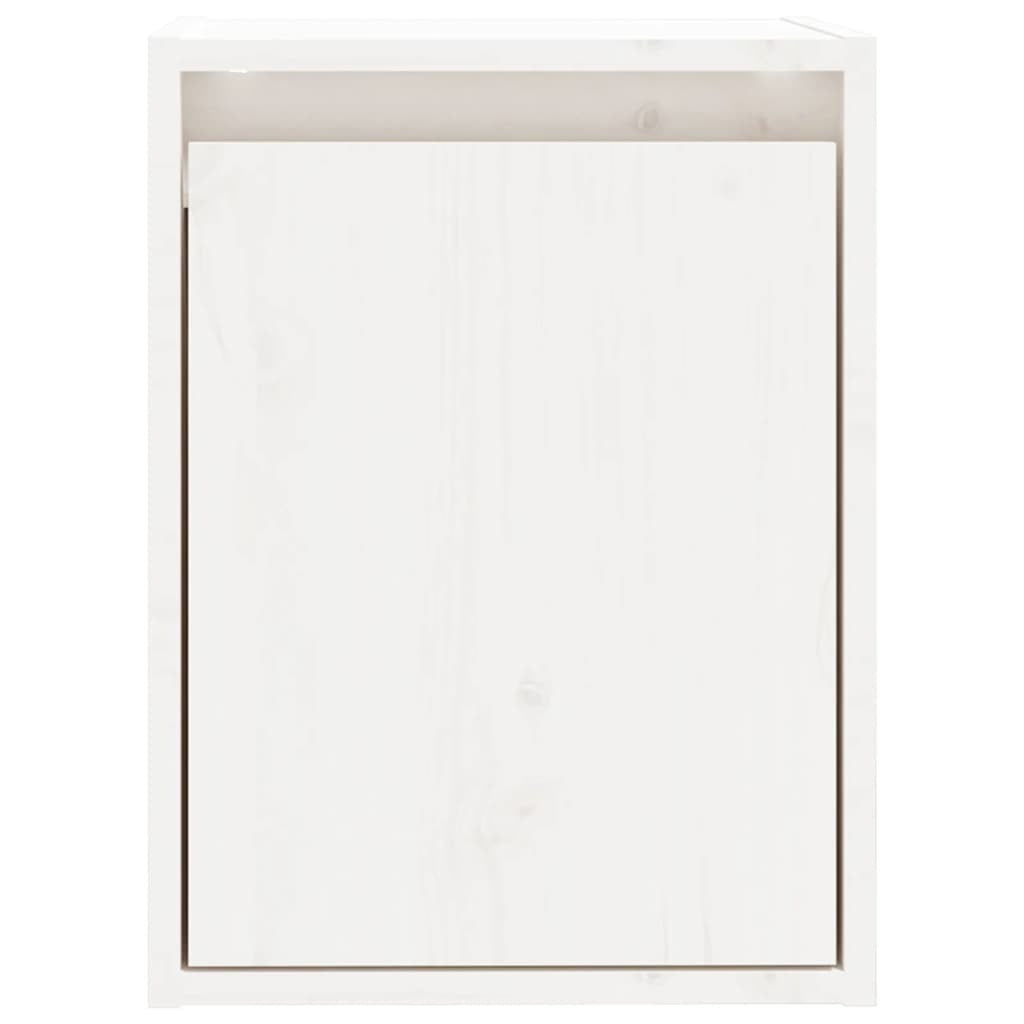 Wall Cabinets 2 pcs White 30x30x40 cm Solid Wood Pine