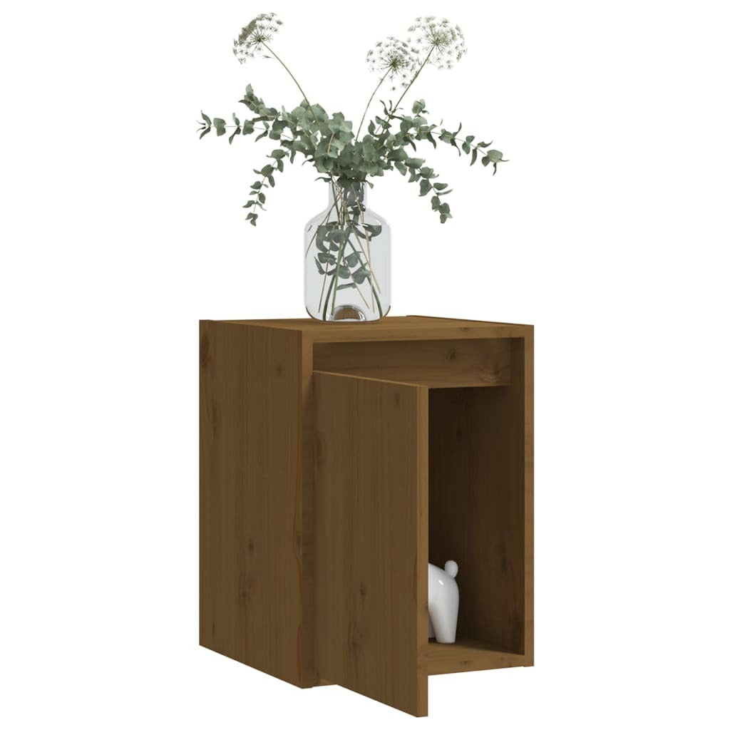 Wall Cabinets 2 pcs Honey Brown 30x30x40 cm Solid Wood Pine