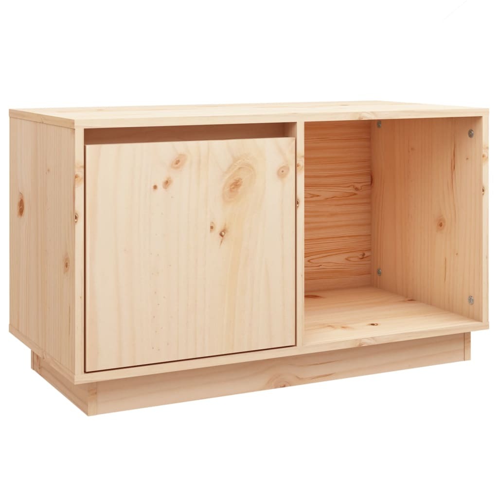 TV Cabinet 74x35x44 cm Solid Wood Pine