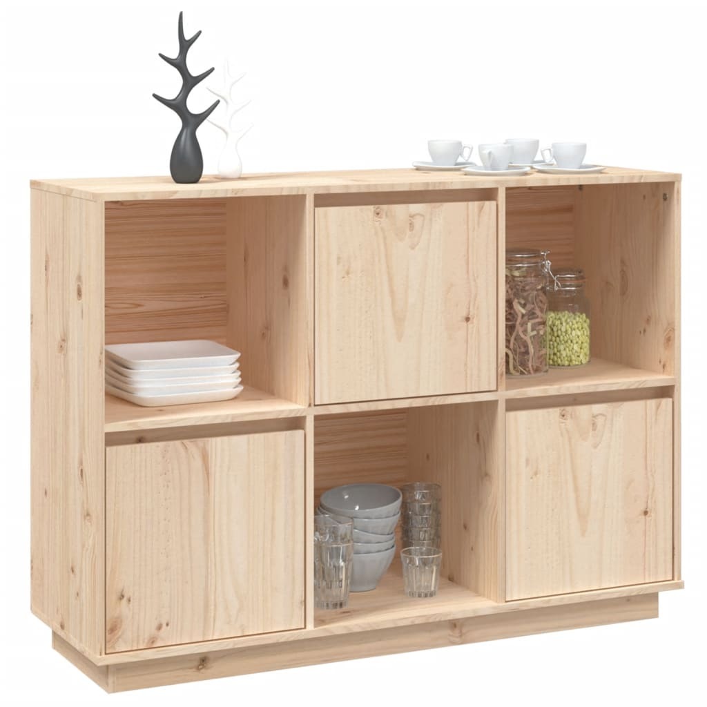 Sideboard 110.5x35x80 cm Solid Wood Pine