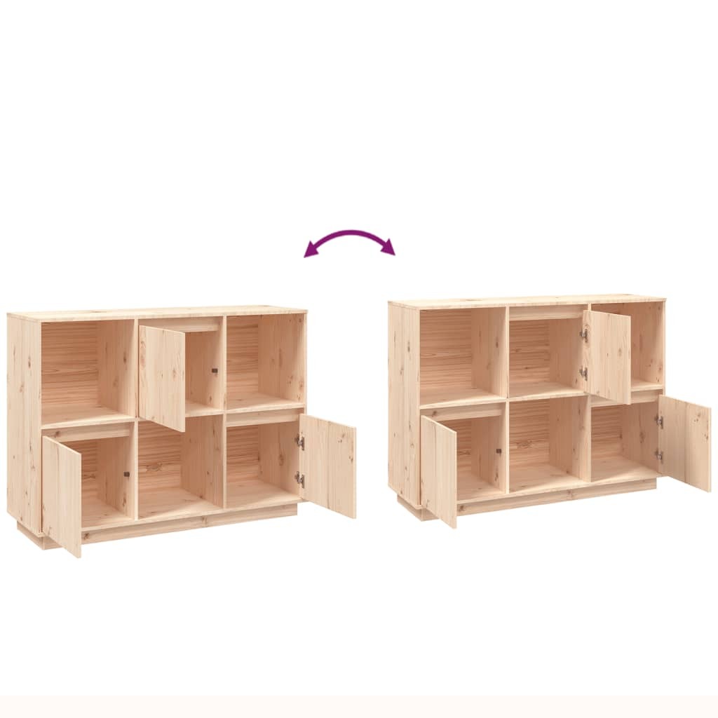 Sideboard 110.5x35x80 cm Solid Wood Pine