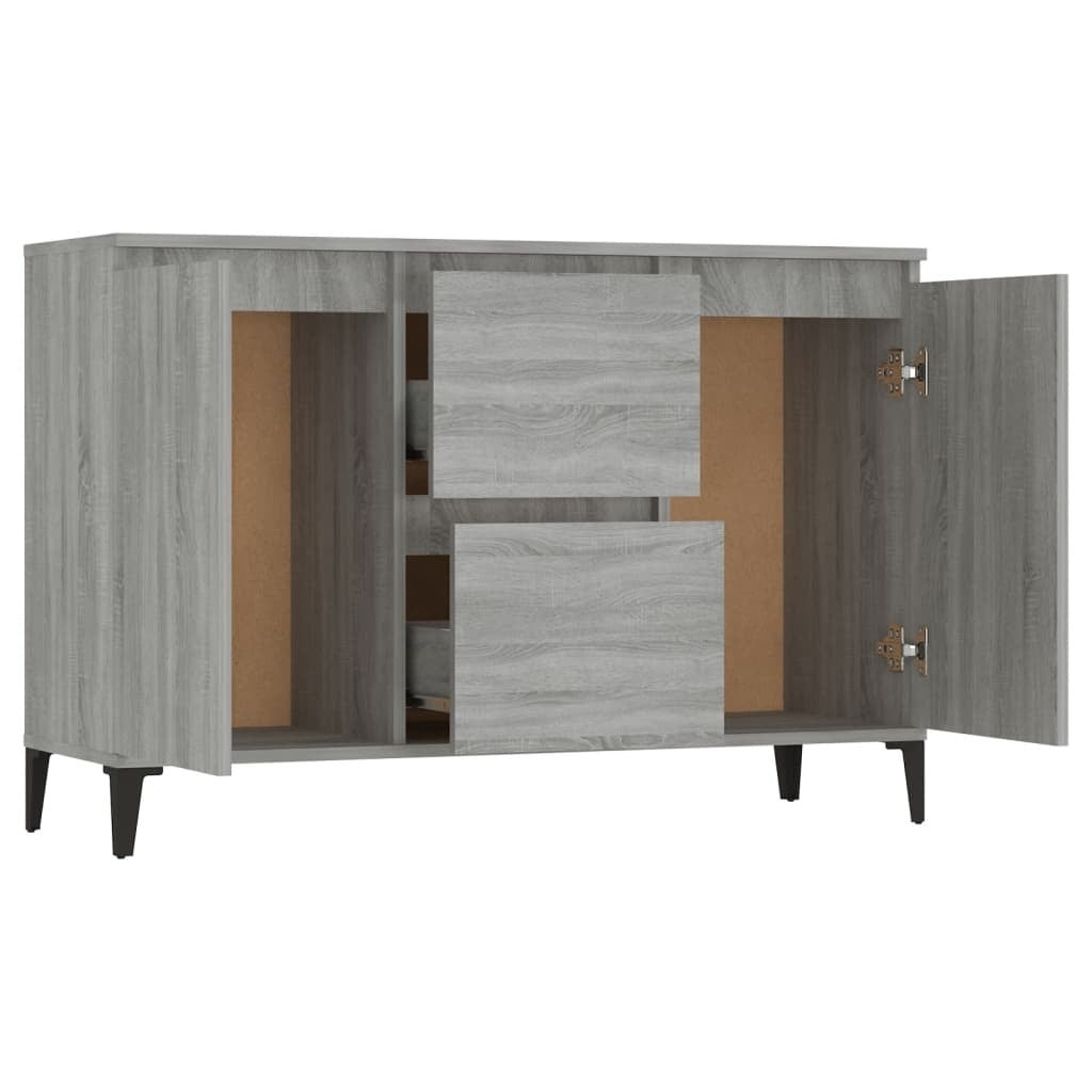Sideboard Grey Sonoma 102x35x70 cm Engineered Wood