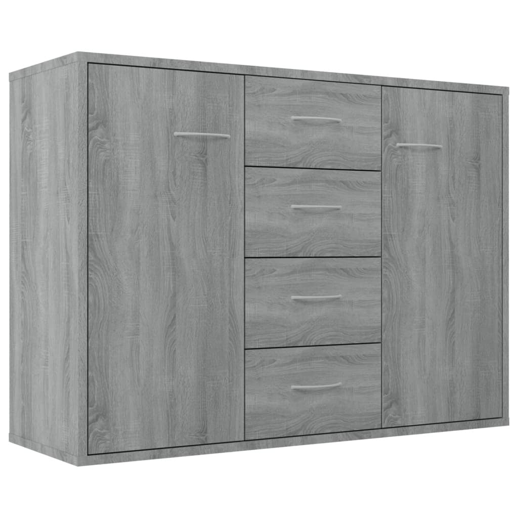 Sideboard Grey Sonoma 88x30x65 cm Engineered Wood