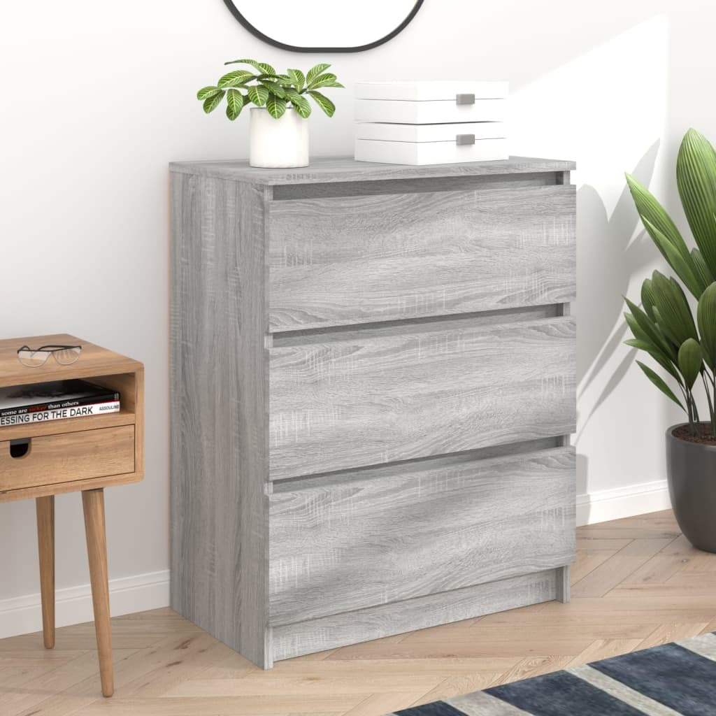 Sideboard Grey Sonoma 60x35x76 cm Engineered Wood