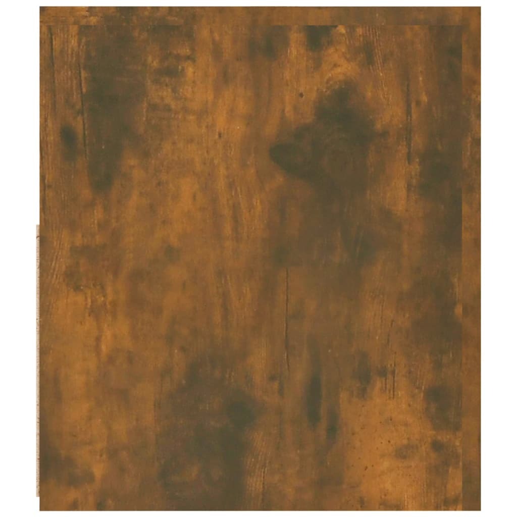 TV Cabinet with LED Lights Smoked Oak 120x35x40 cm