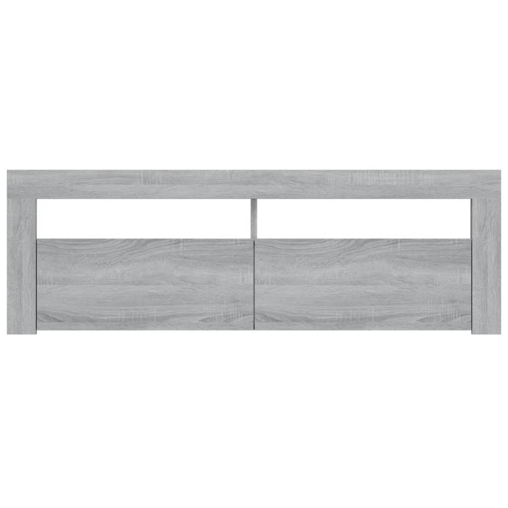 TV Cabinet with LED Lights Grey Sonoma 120x35x40 cm