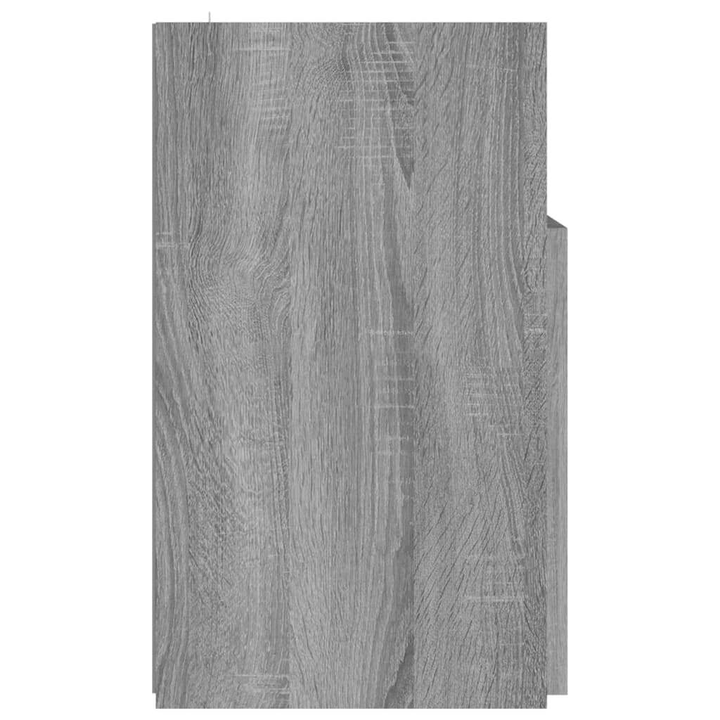 TV Cabinet with LED Lights Grey Sonoma 120x30x50 cm