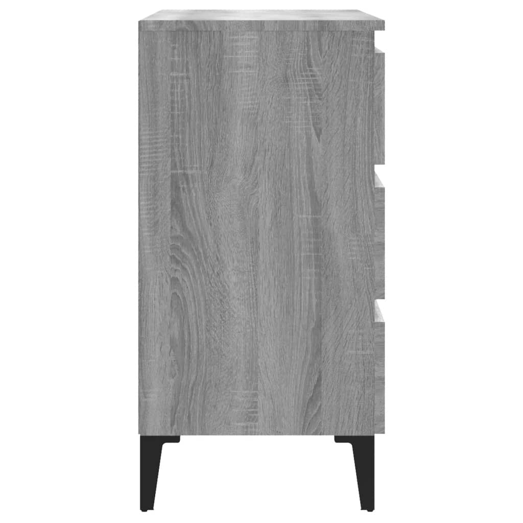 Sideboard Grey Sonoma 60x35x69 cm Engineered Wood