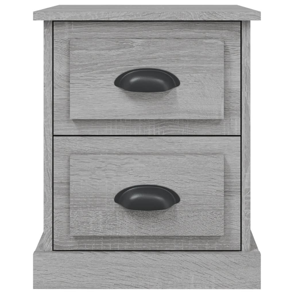 Bedside Cabinets 2 pcs Grey Sonoma 39x39x47.5 cm Engineered Wood