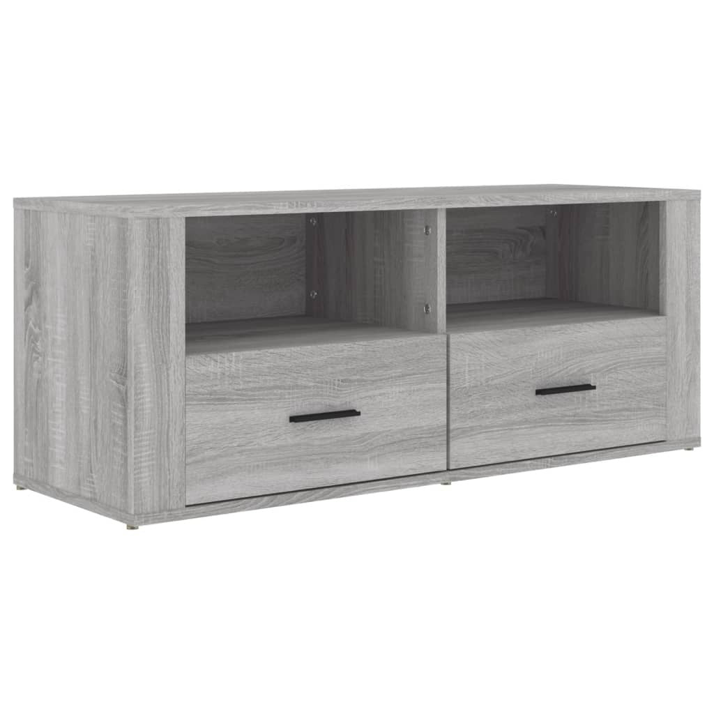 TV Cabinet Grey Sonoma 100x35x40 cm Engineered Wood