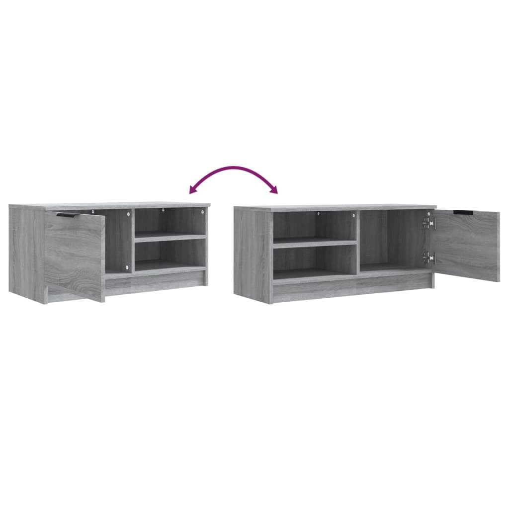TV Cabinets 2 pcs Grey Sonoma 80x35x36.5 cm Engineered Wood