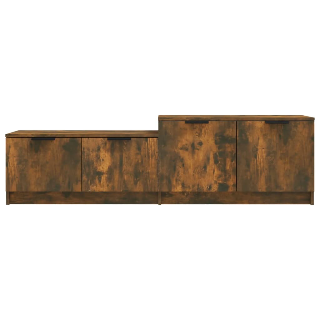 TV Cabinet Smoked Oak 158.5x36x45 cm Engineered Wood