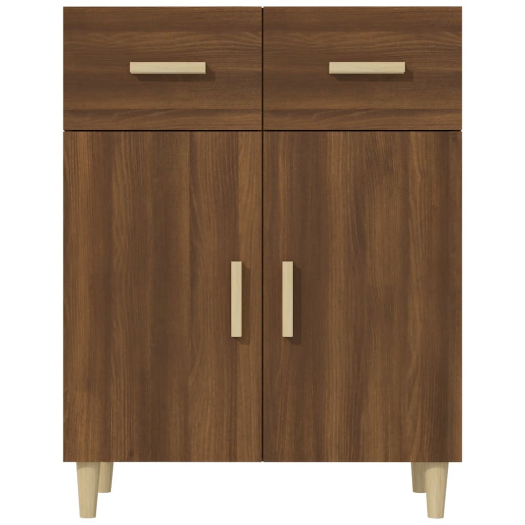Sideboard Brown Oak 69.5x34x90 cm Engineered Wood