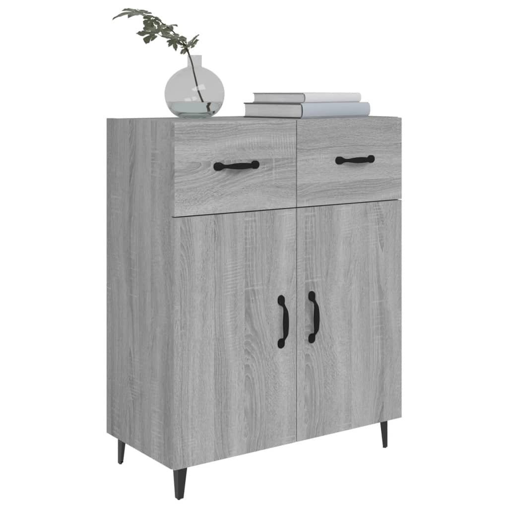 Sideboard Grey Sonoma 69.5x34x90 cm Engineered Wood