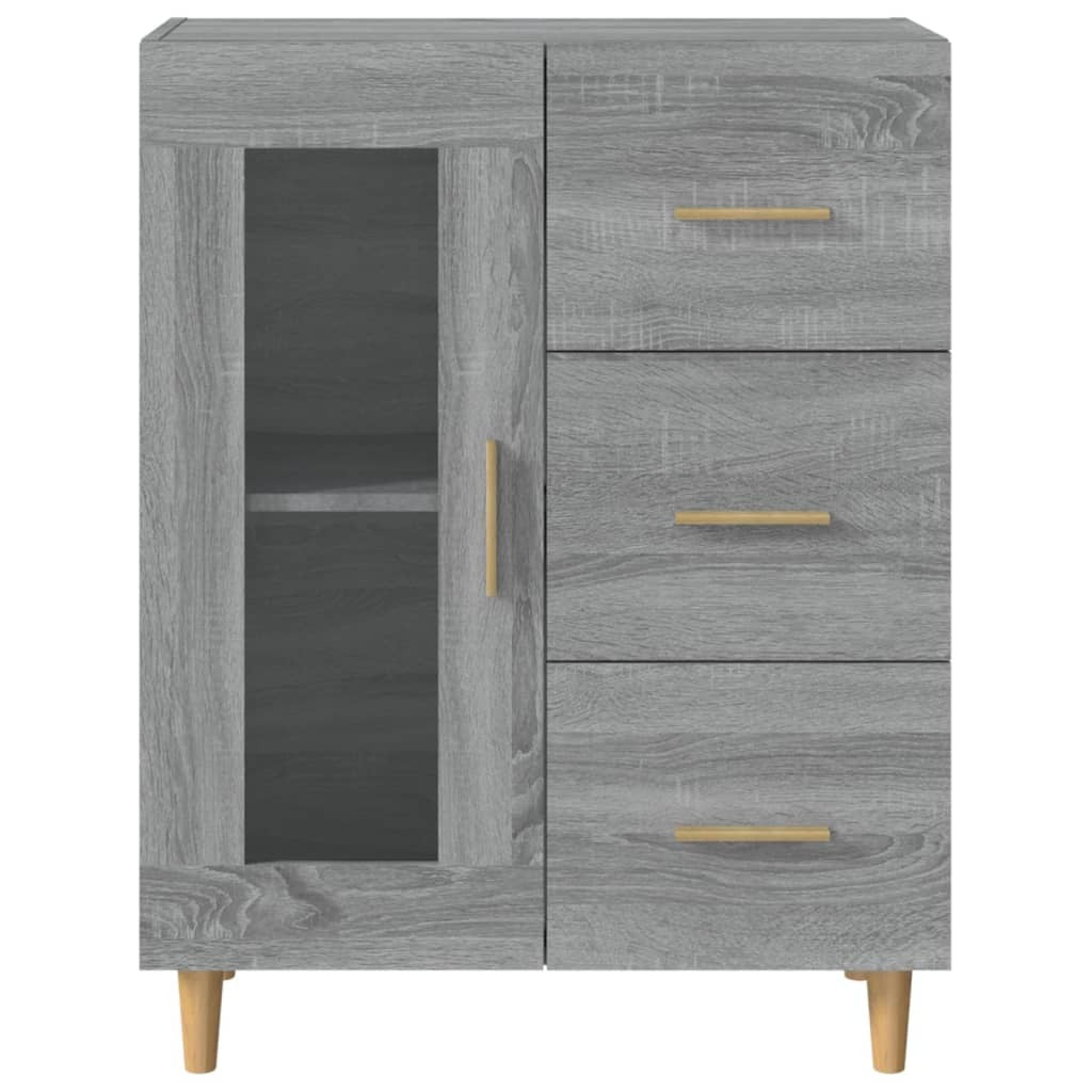 Sideboard Grey Sonoma 69,5x34x90 cm Engineered Wood