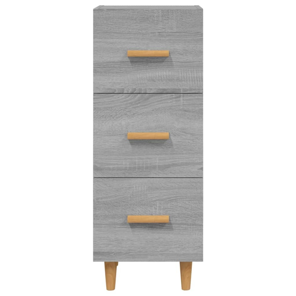 Sideboard Grey Sonoma 34.5x34x90 cm Engineered Wood