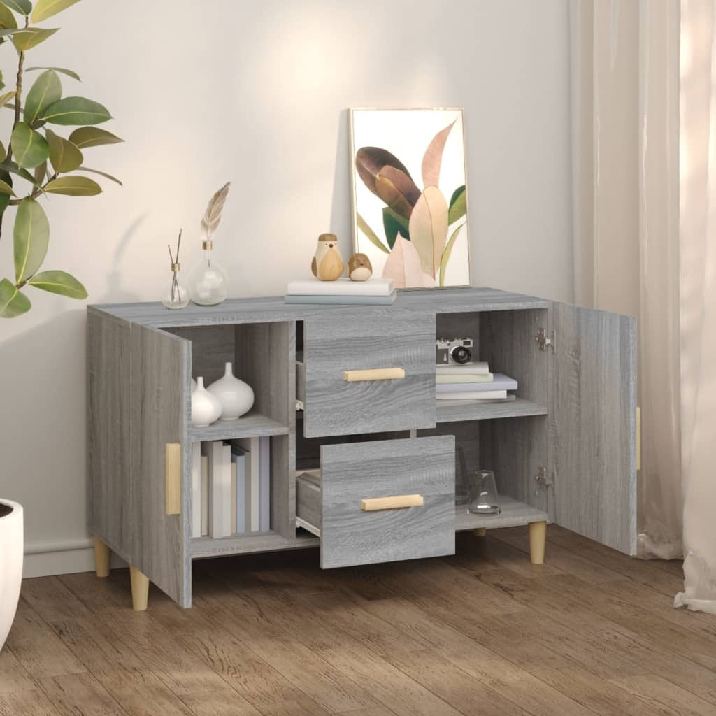 Sideboard Grey Sonoma 100x36x60 cm Engineered Wood