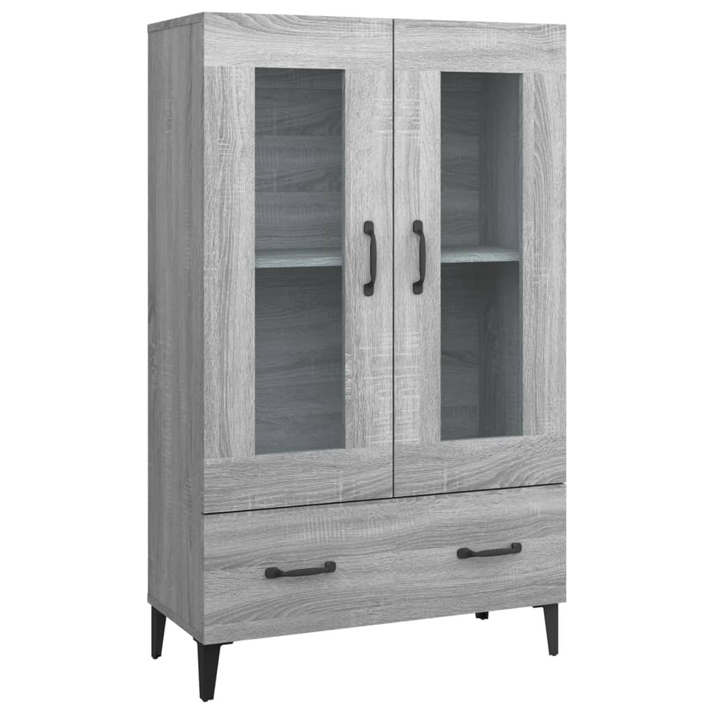 Highboard Grey Sonoma 70x31x115 cm Engineered Wood