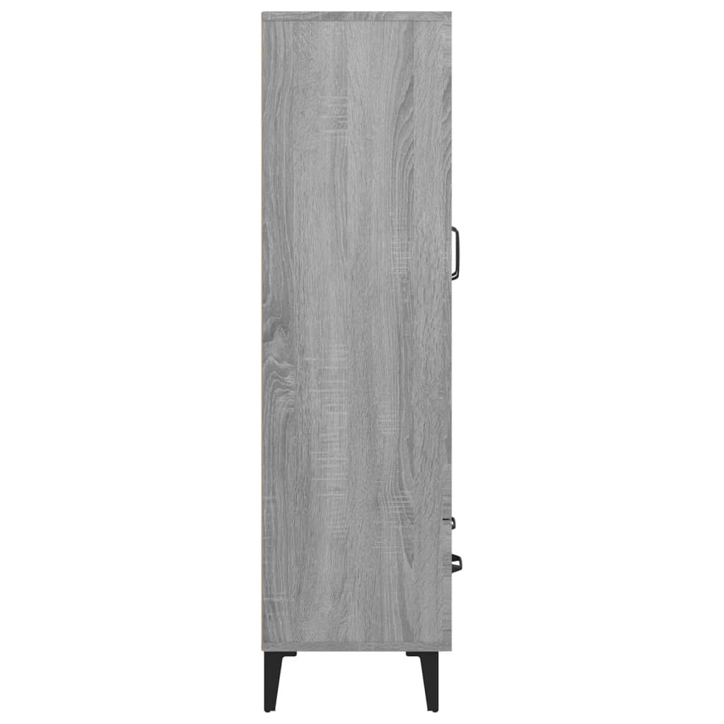 Highboard Grey Sonoma 70x31x115 cm Engineered Wood