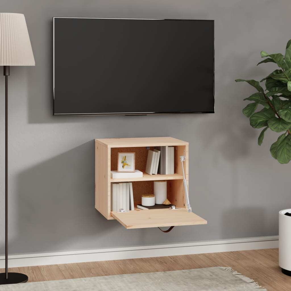 Wall Cabinet 40x30x35 cm Solid Wood Pine