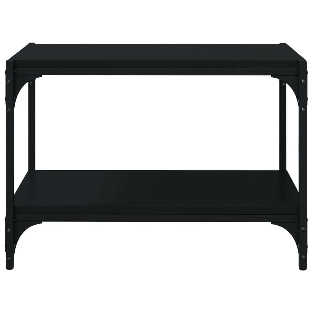TV Cabinet Black 60x33x41 cm Engineered Wood and Steel