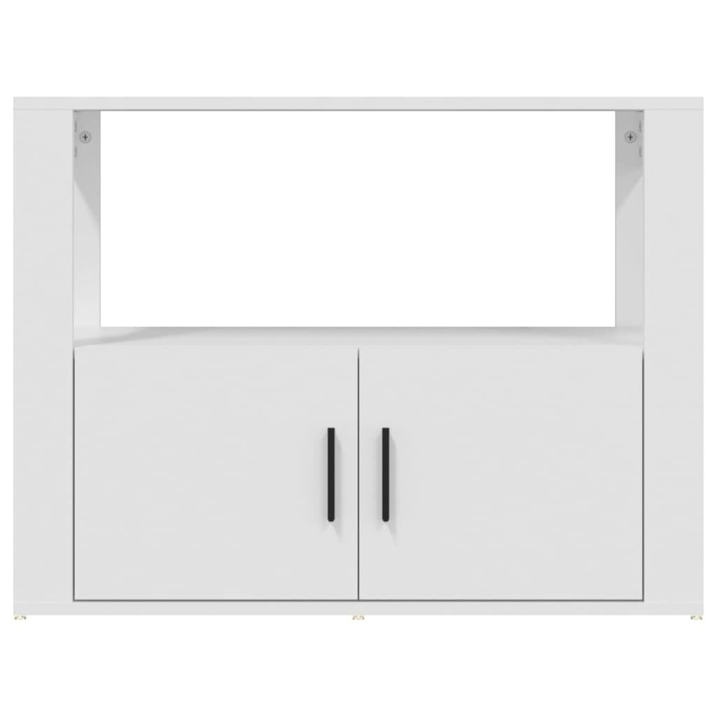 Sideboard White 80x30x60 cm Engineered Wood