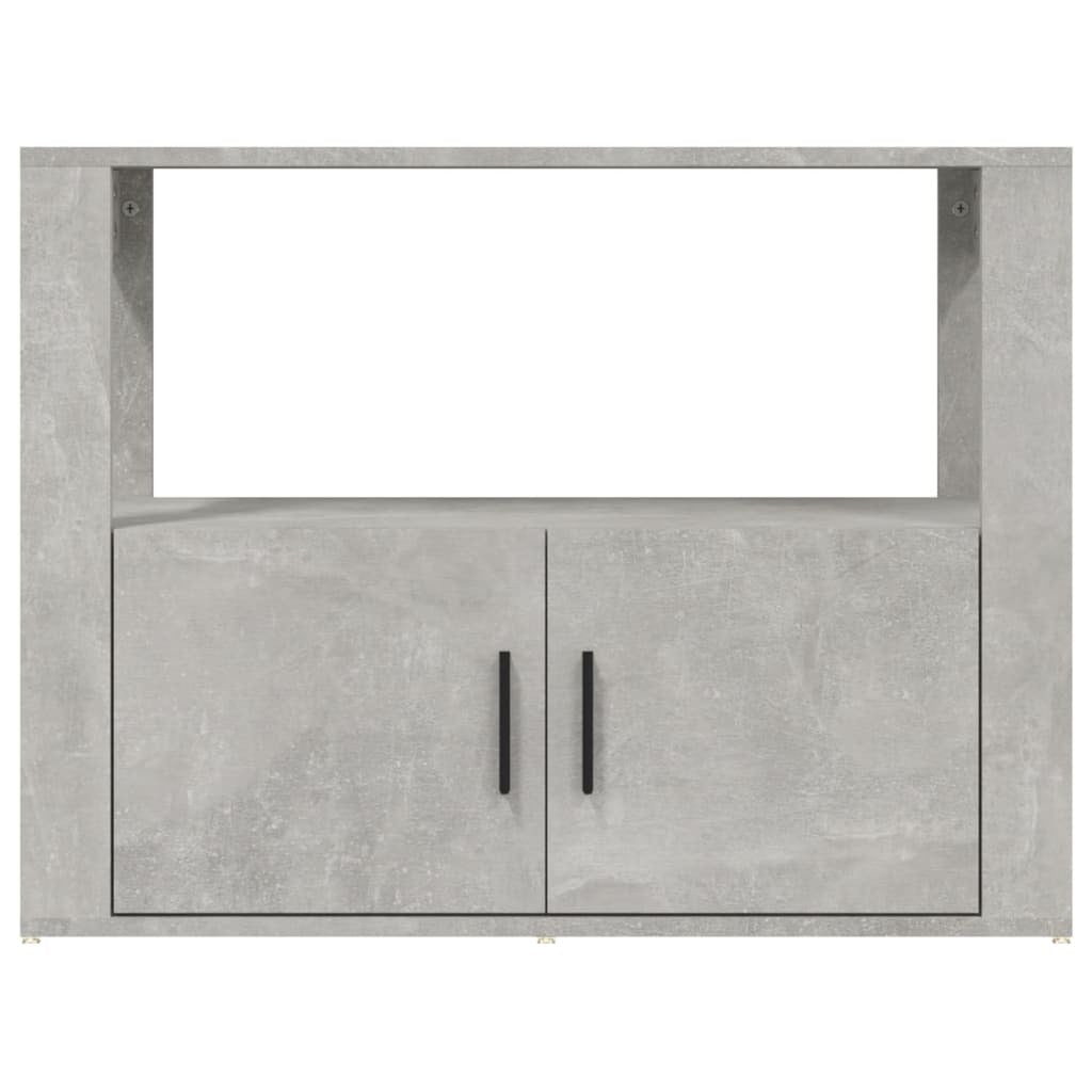 Sideboard Concrete Grey 80x30x60 cm Engineered Wood