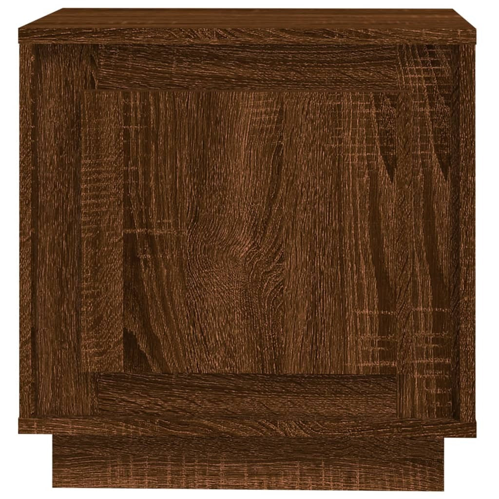 Bedside Cabinet Brown Oak 44x35x45 cm Engineered Wood
