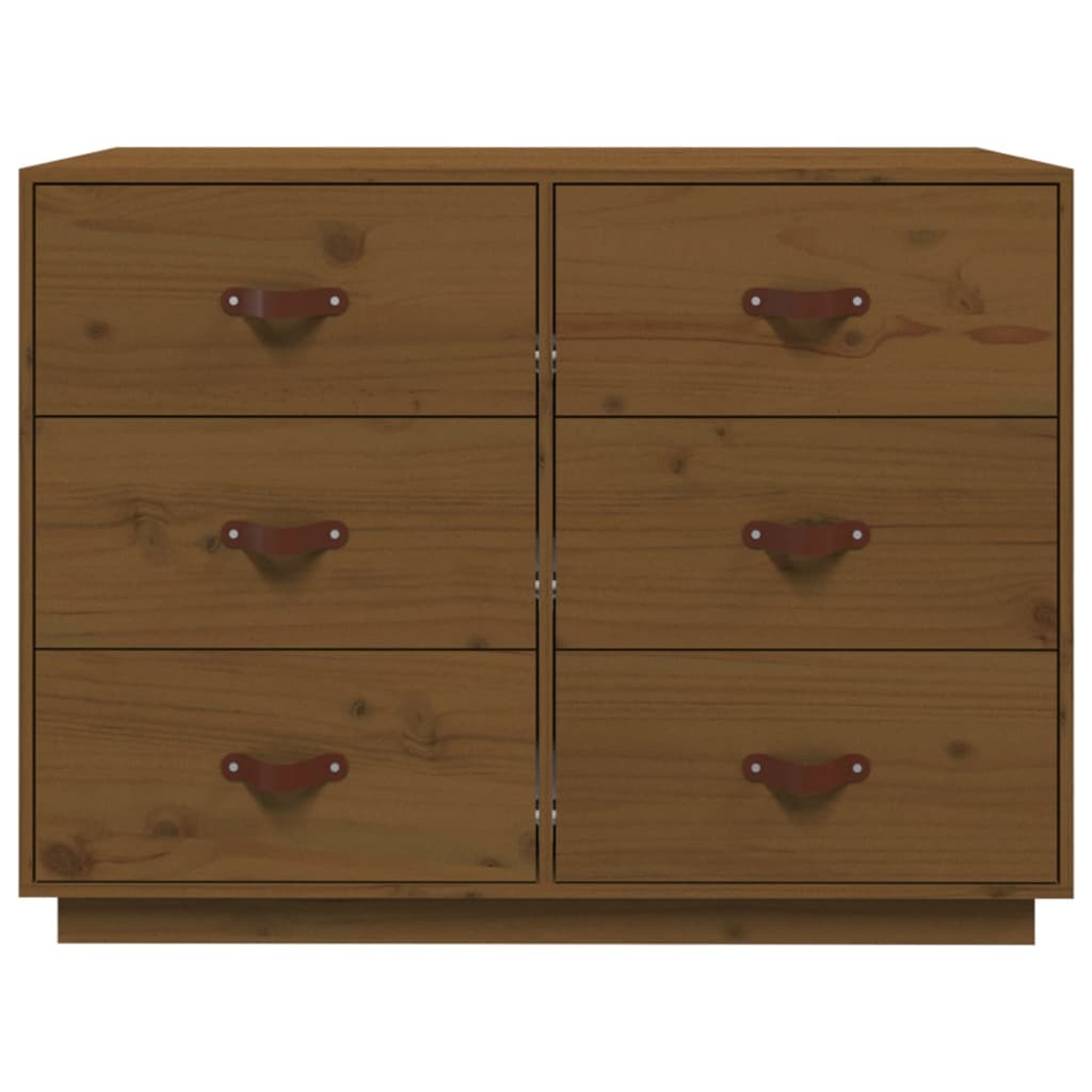 Sideboard Honey Brown 100x40x75 cm Solid Wood Pine