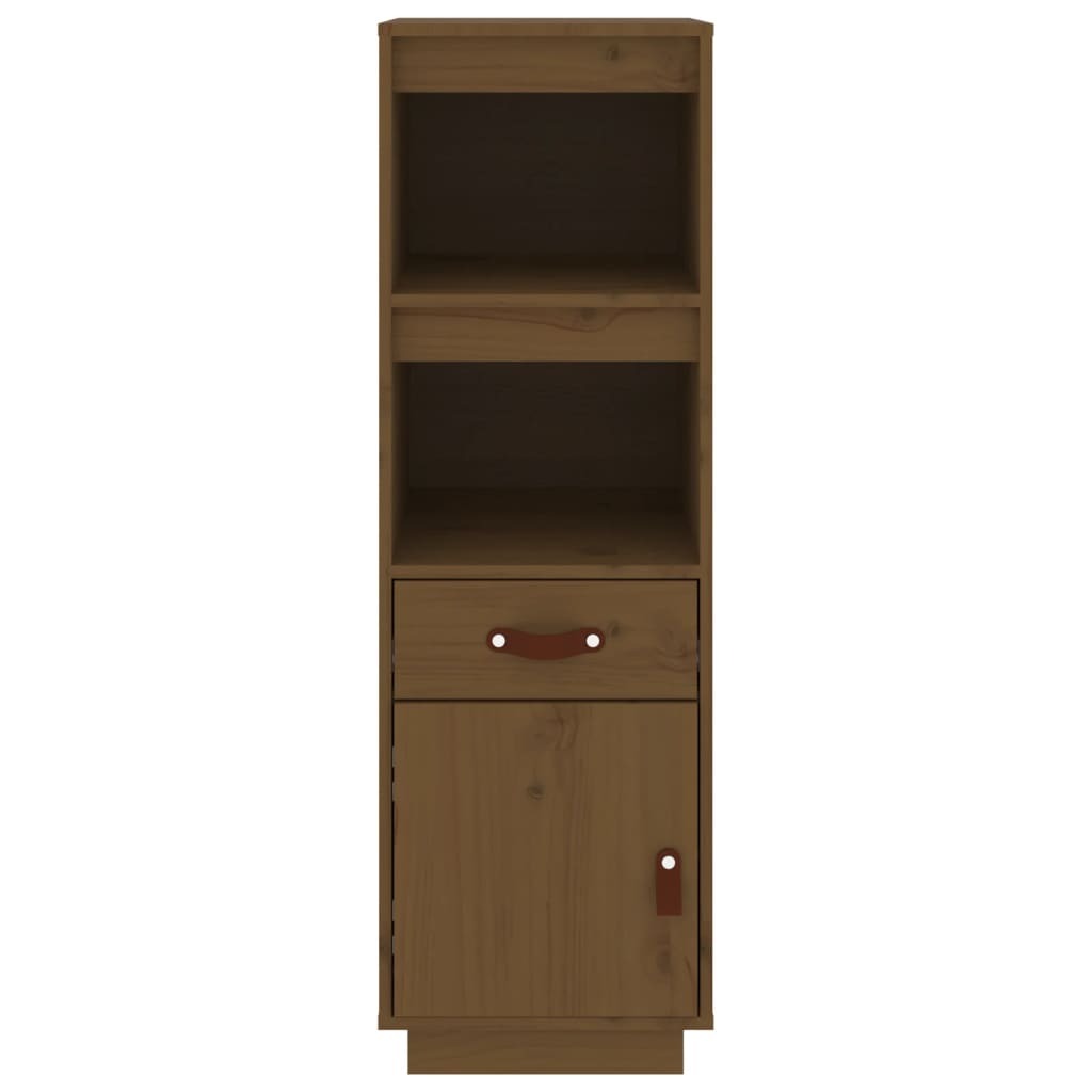 Highboard Honey Brown 34x40x108,5 cm Solid Wood Pine