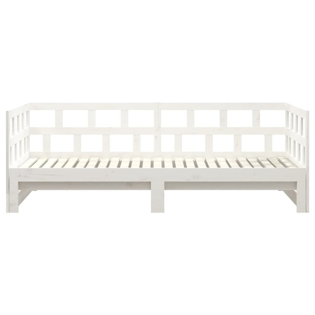 Pull-out Day Bed without Mattress White 2x(90x200) cm