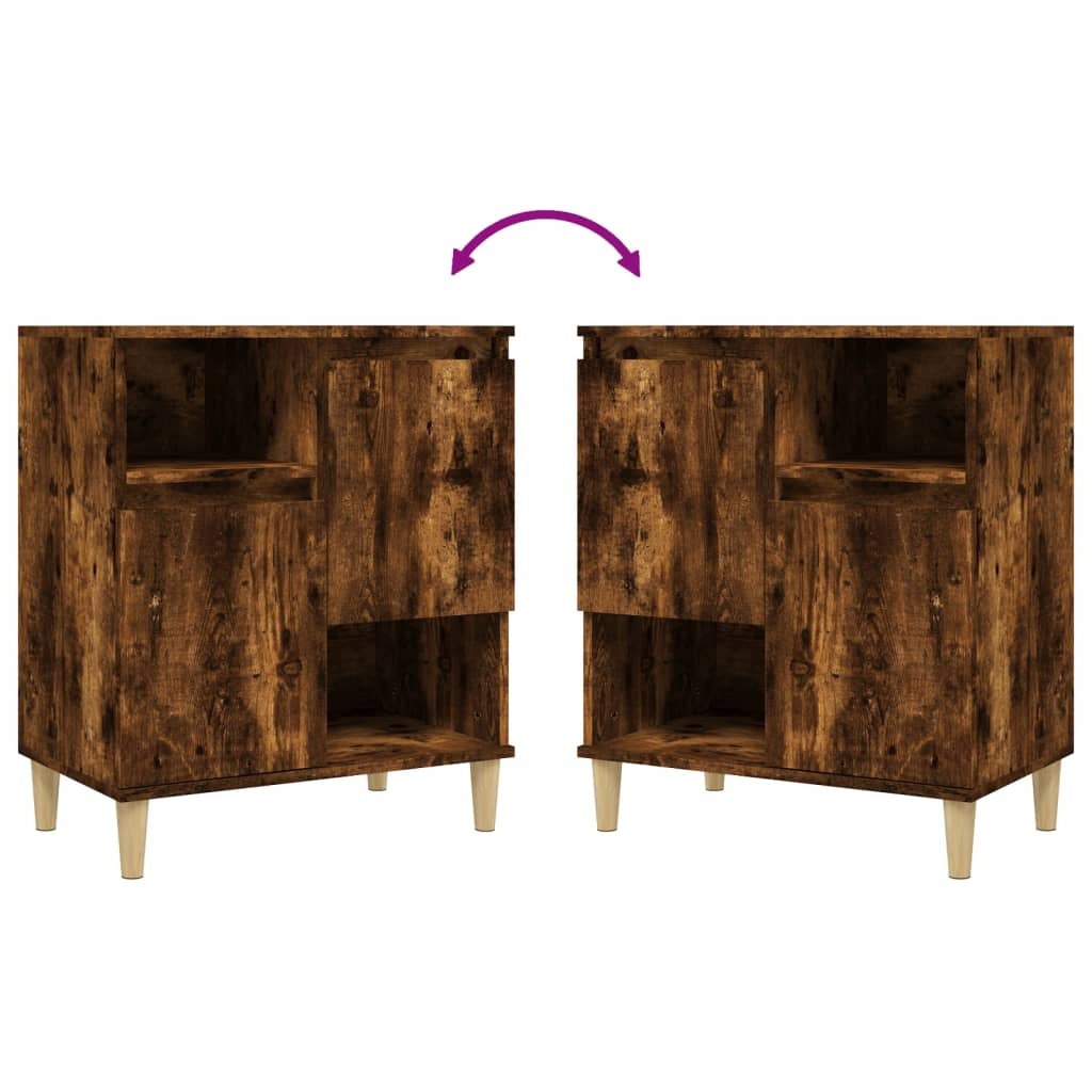 Sideboard Smoked Oak 60x35x70 cm Engineered Wood