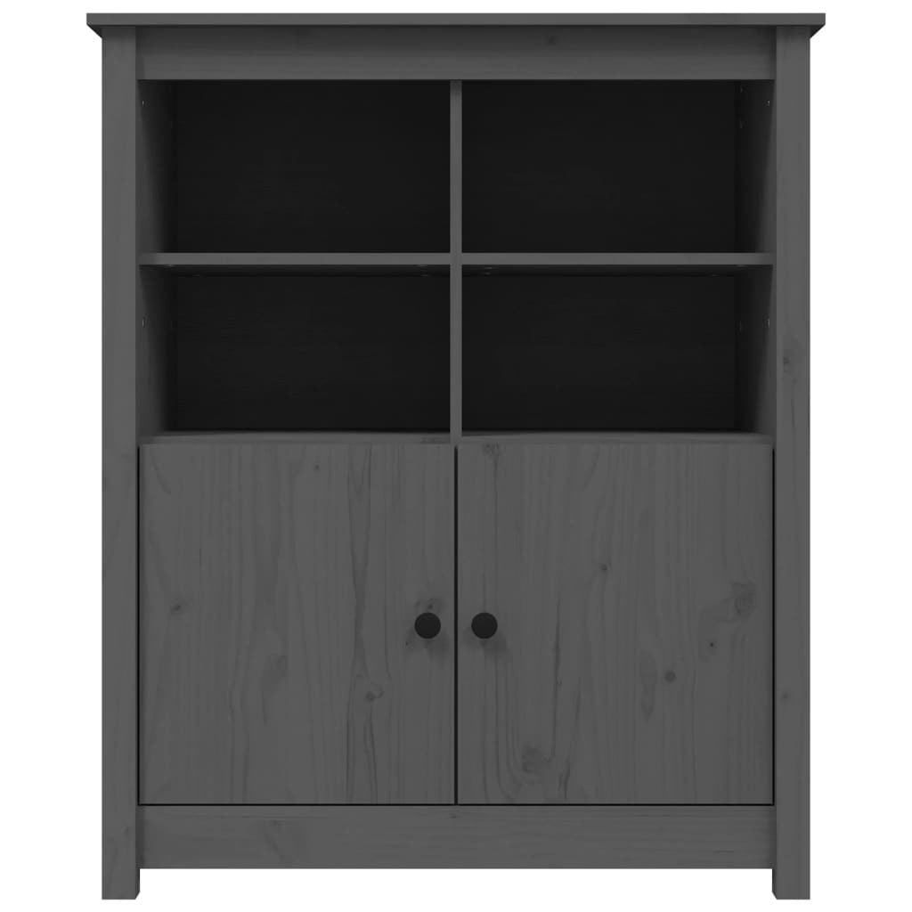 Sideboard Grey 83x41.5x100 cm Solid Wood Pine