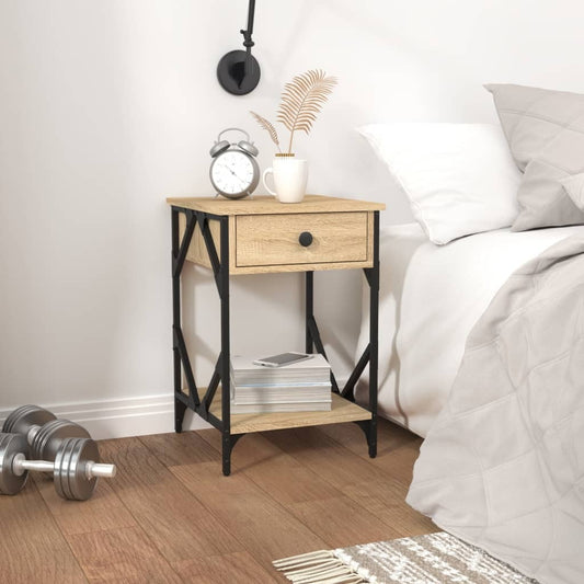 Bedside Cabinets 2 pcs Sonoma Oak 40x42x60 cm Engineered Wood