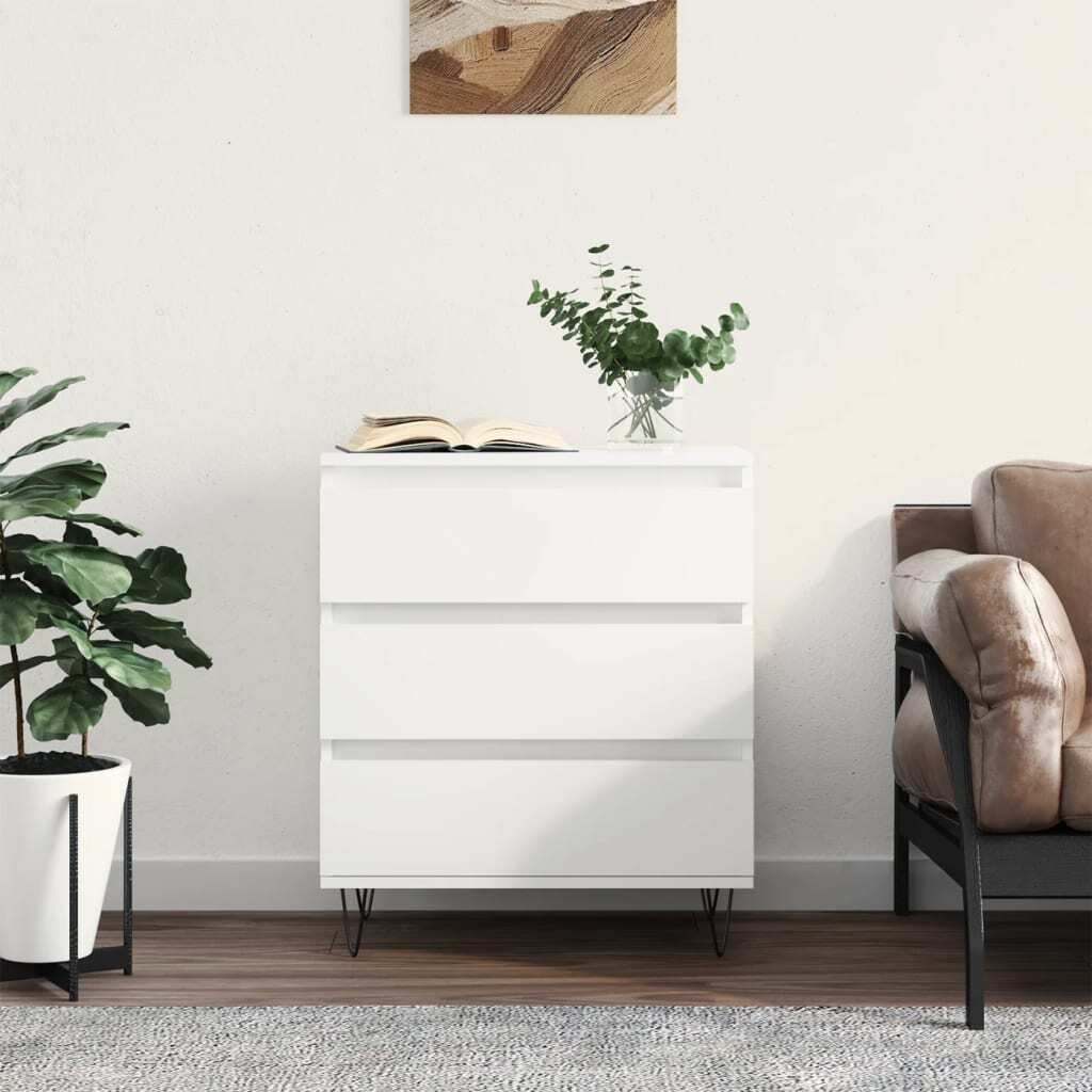 Sideboard White 60x35x70 cm Engineered Wood