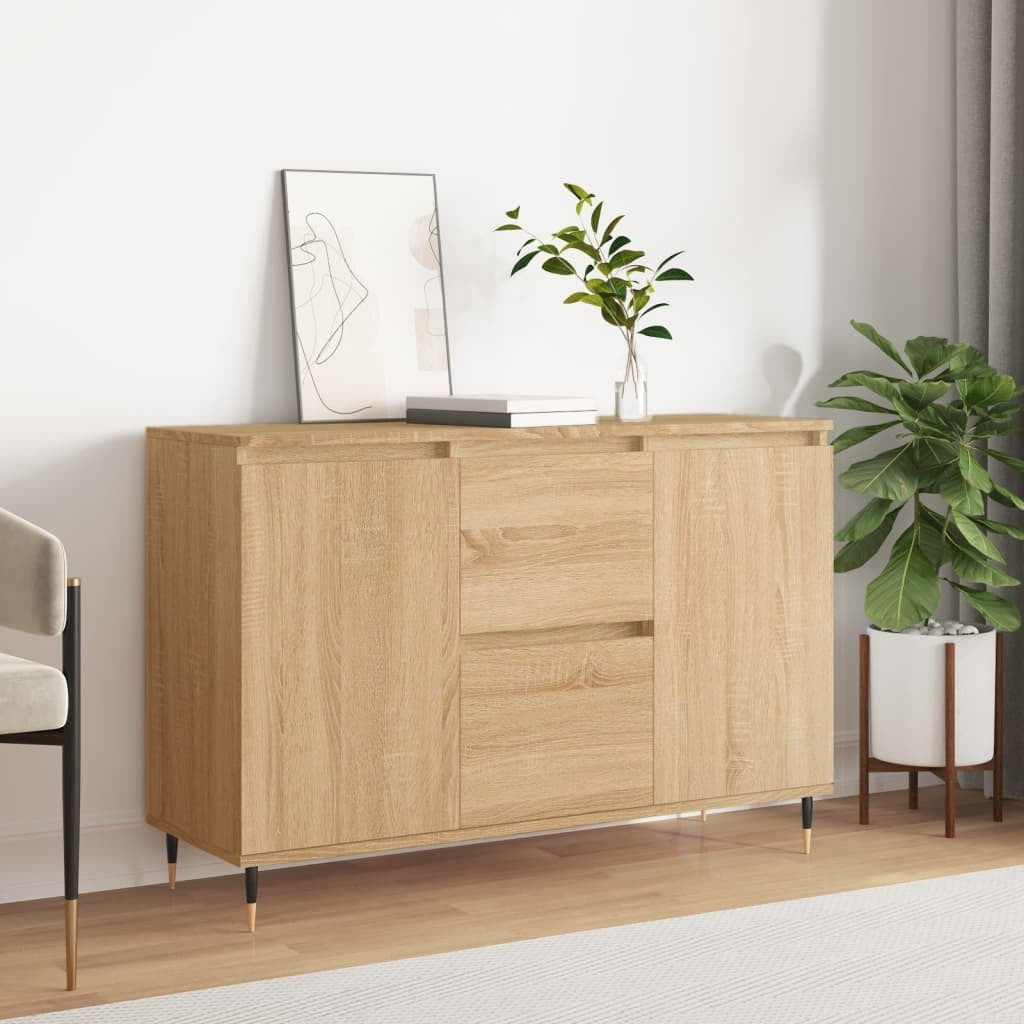 Sideboard Sonoma Oak 101.5x35x70 cm Engineered Wood