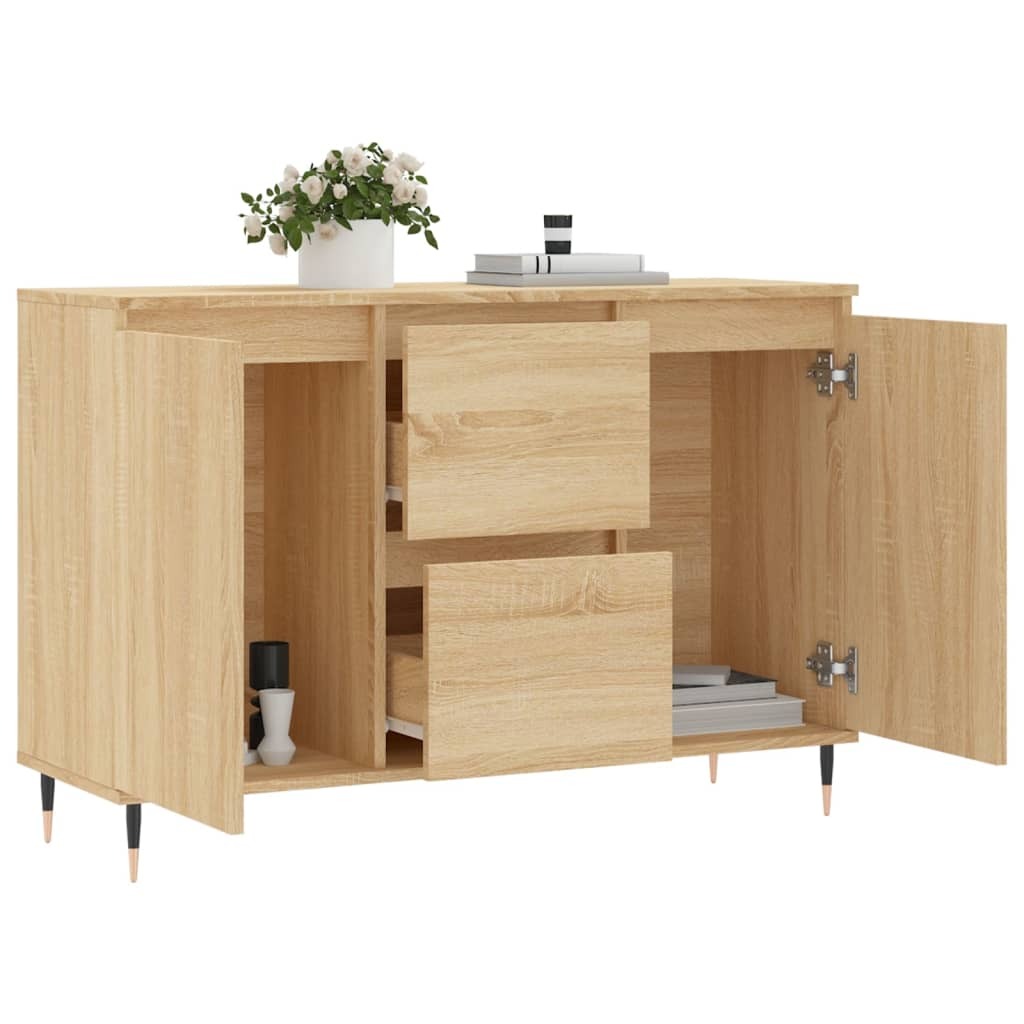 Sideboard Sonoma Oak 101.5x35x70 cm Engineered Wood