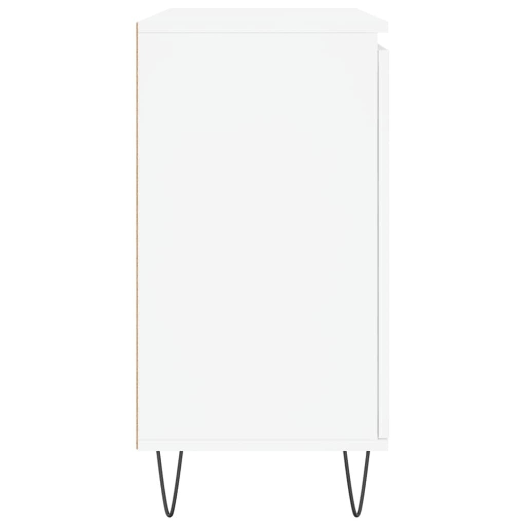 Sideboard White 101.5x35x70 cm Engineered Wood