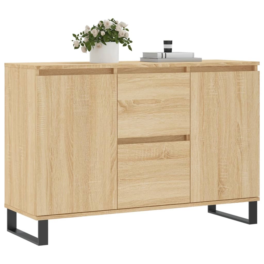 Sideboard Sonoma Oak 101.5x35x70 cm Engineered Wood
