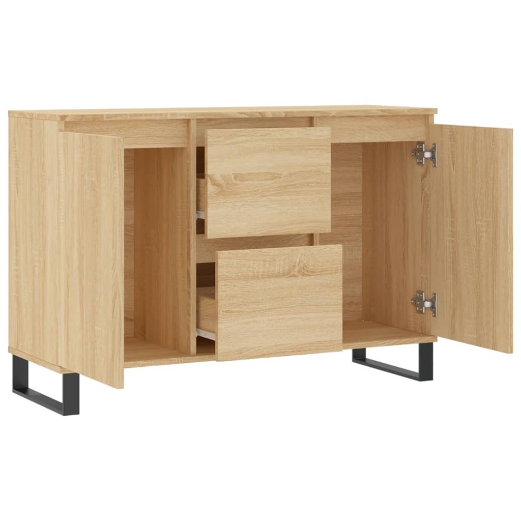 Sideboard Sonoma Oak 101.5x35x70 cm Engineered Wood