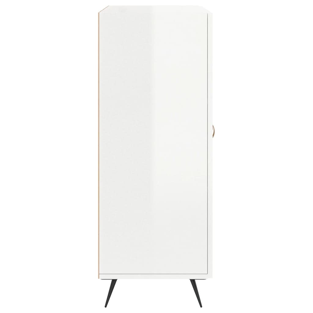 Sideboard High Gloss White 69.5x34x90 cm Engineered Wood