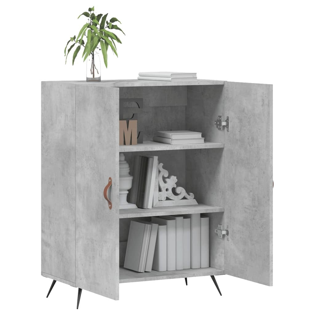 Sideboard Concrete Grey 69.5x34x90 cm Engineered Wood