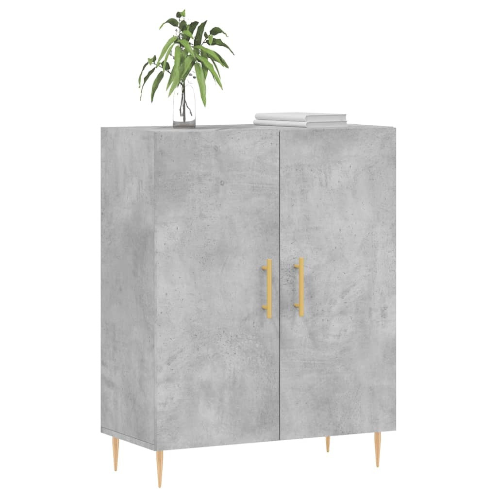 Sideboard Concrete Grey 69.5x34x90 cm Engineered Wood