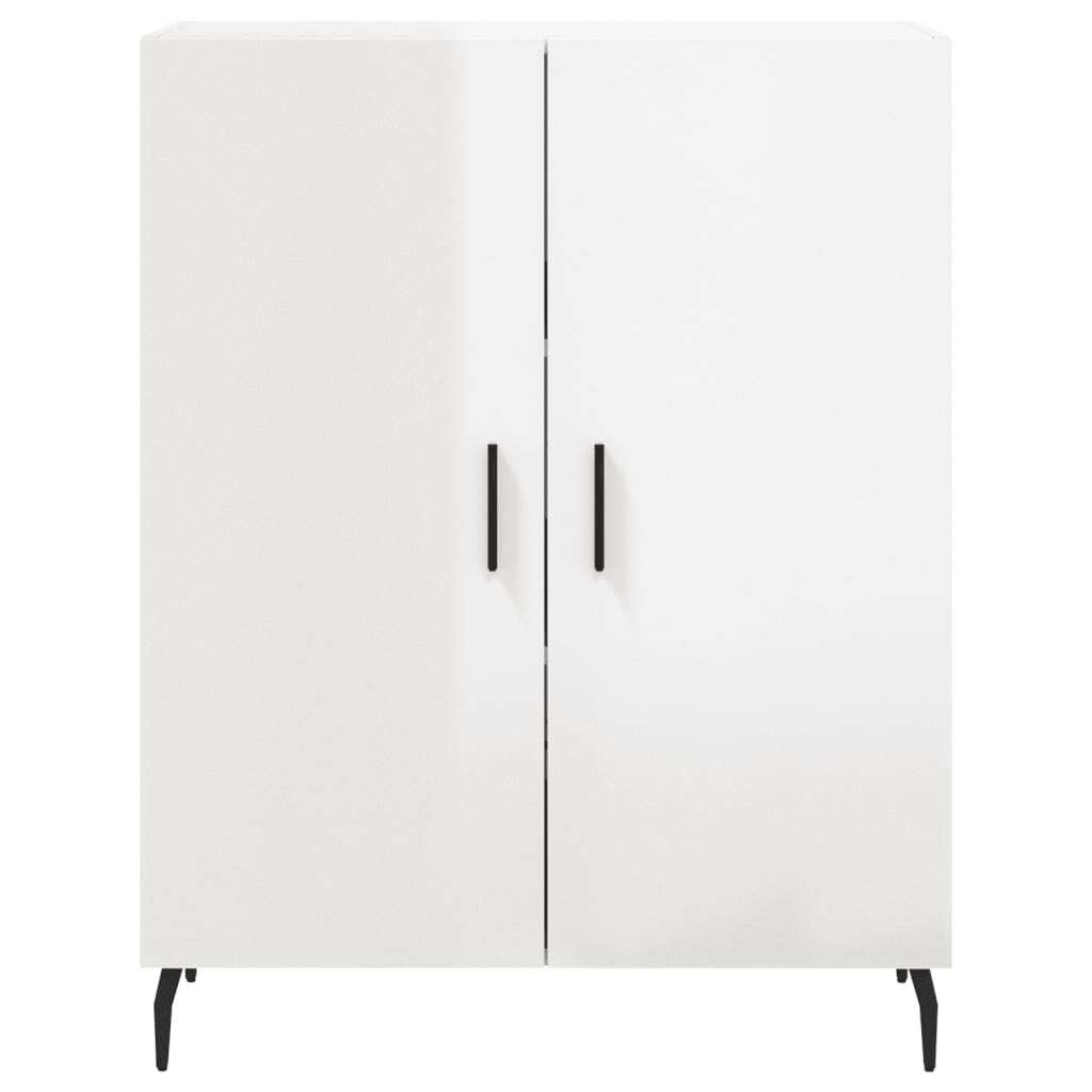 Sideboard High Gloss White 69.5x34x90 cm Engineered Wood