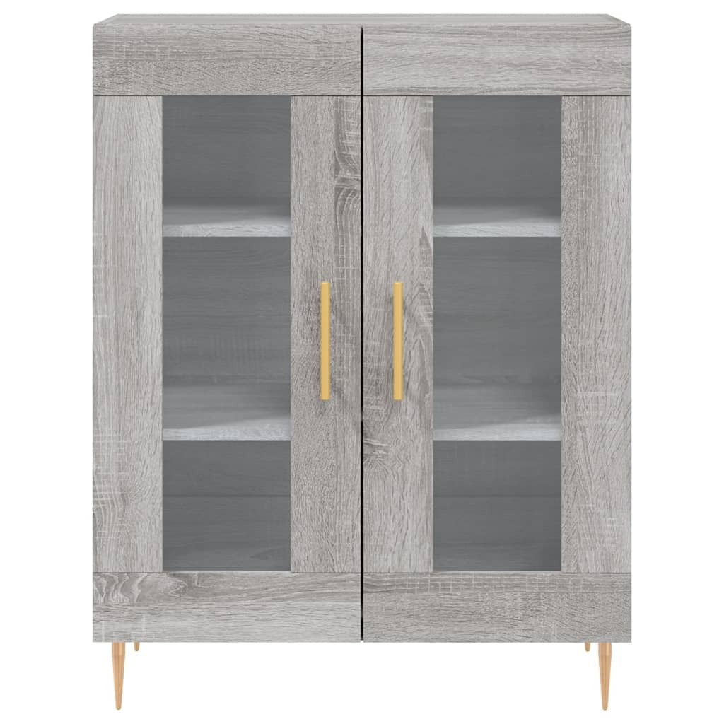 Sideboard Grey Sonoma 69.5x34x90 cm Engineered Wood