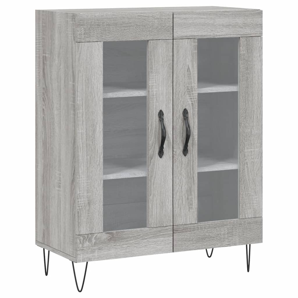 Sideboard Grey Sonoma 69.5x34x90 cm Engineered Wood