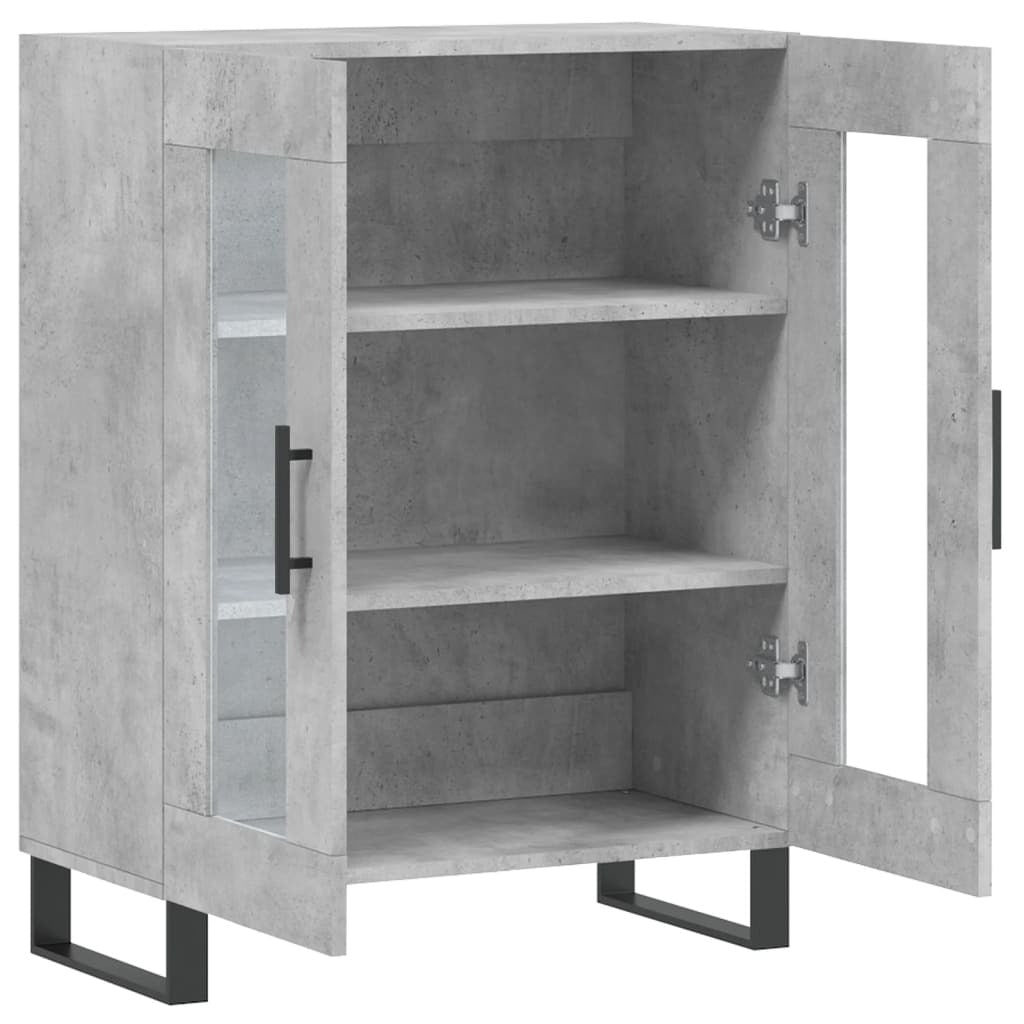 Sideboard Concrete Grey 69.5x34x90 cm Engineered Wood