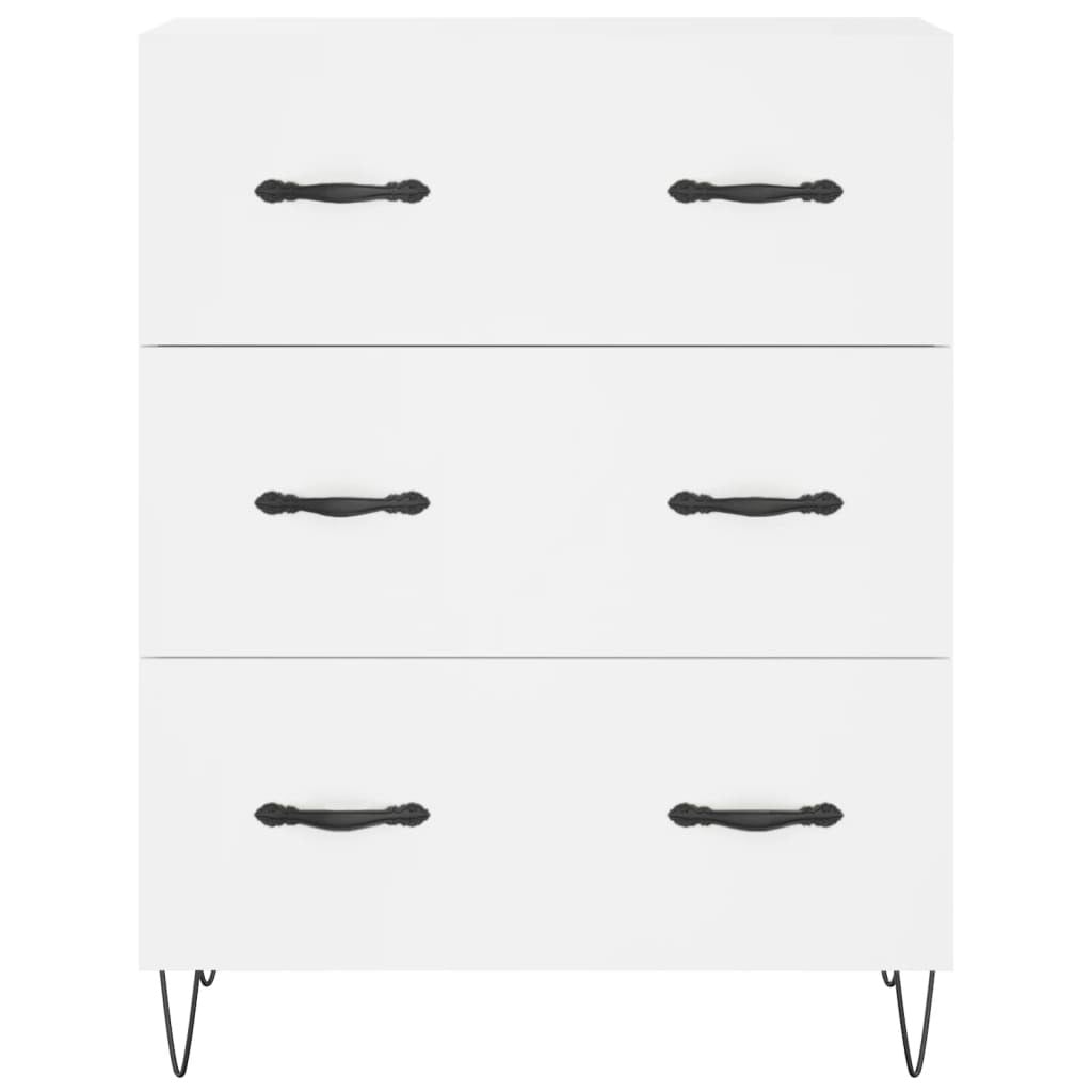 Sideboard White 69.5x34x90 cm Engineered Wood