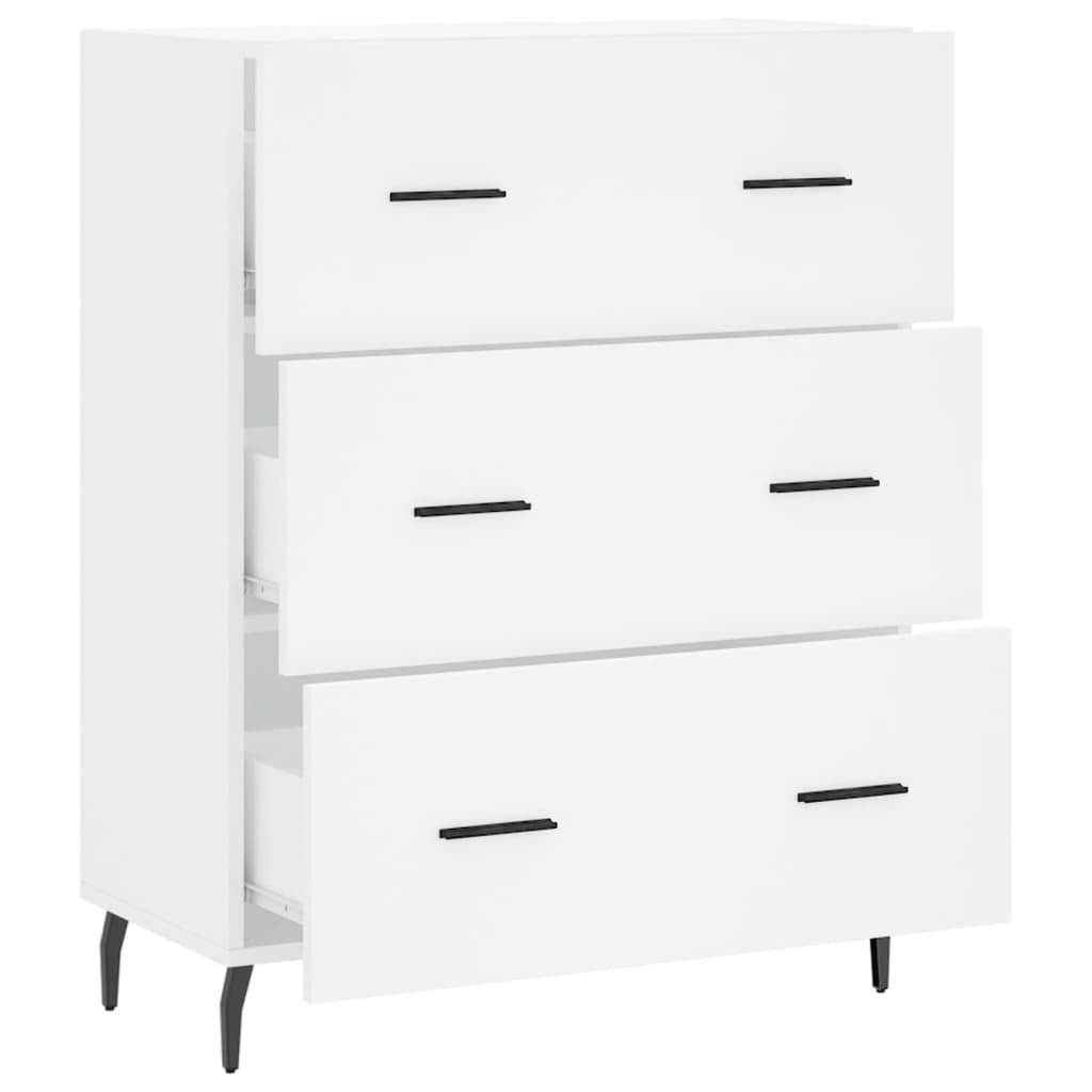 Sideboard White 69.5x34x90 cm Engineered Wood